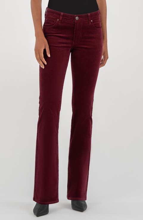 Natalie Mid Rise Bootcut Corduroy Pants