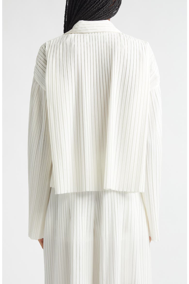 Pleated Button-Up Shirt, Alternate, color, IVORY