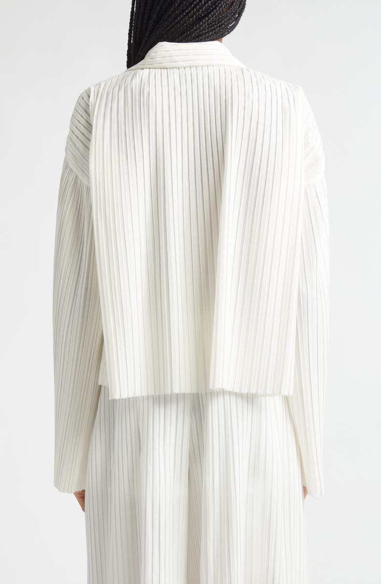 EENK Pleated Button-Up Shirt, Alternate, color, Ivory
