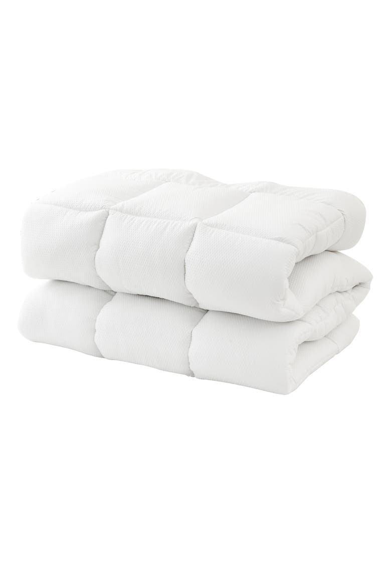 Down Alternative Mattress Topper, Main, color, WHITE