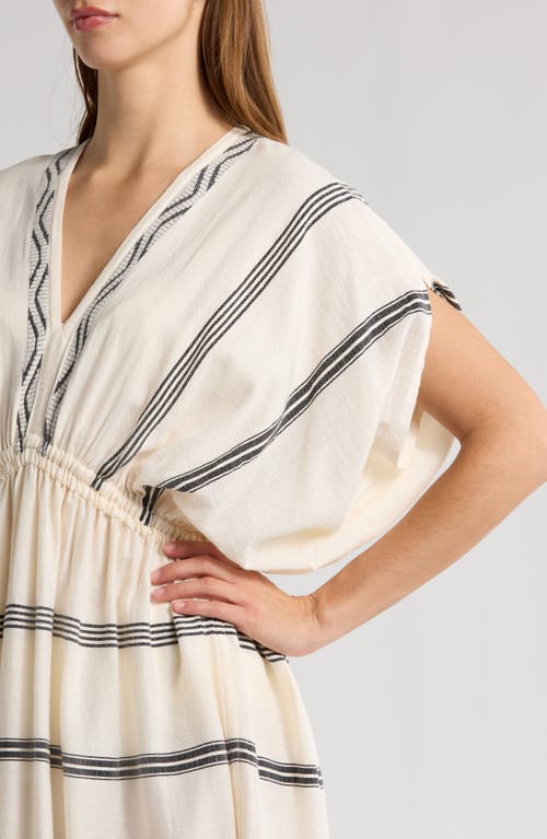 Lemlem Leila Plunge Cover-up Dress In Besela Vanilla