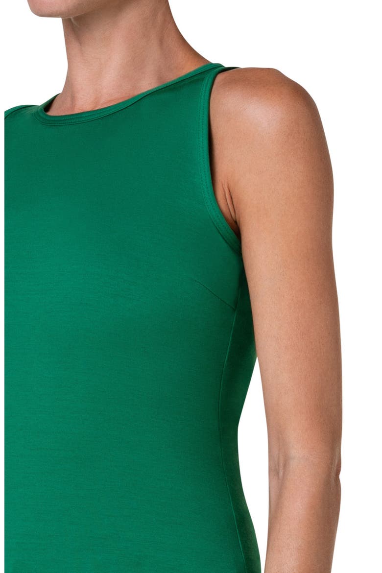 Sleeveless Stretch Modal Top, Alternate, color, LEAF GREEN
