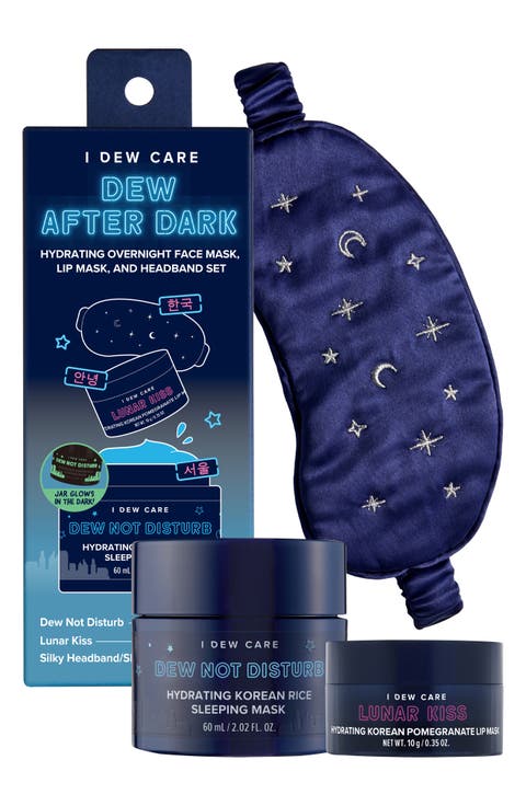 Dew After Dark Hydrating Overnight Face Mask, Lip Mask & Sleep Mask Set