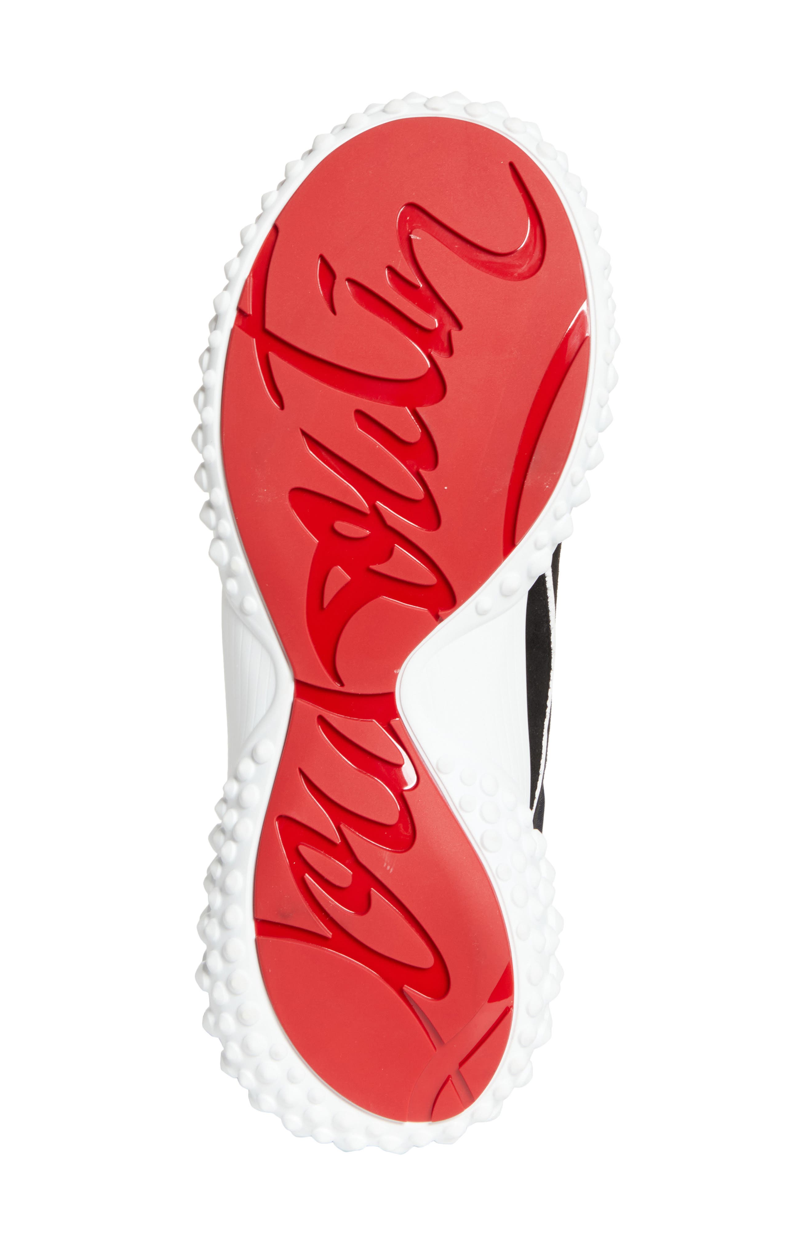 Christian Louboutin Mara Ankle Tie Sneaker, Alternate, color, Black