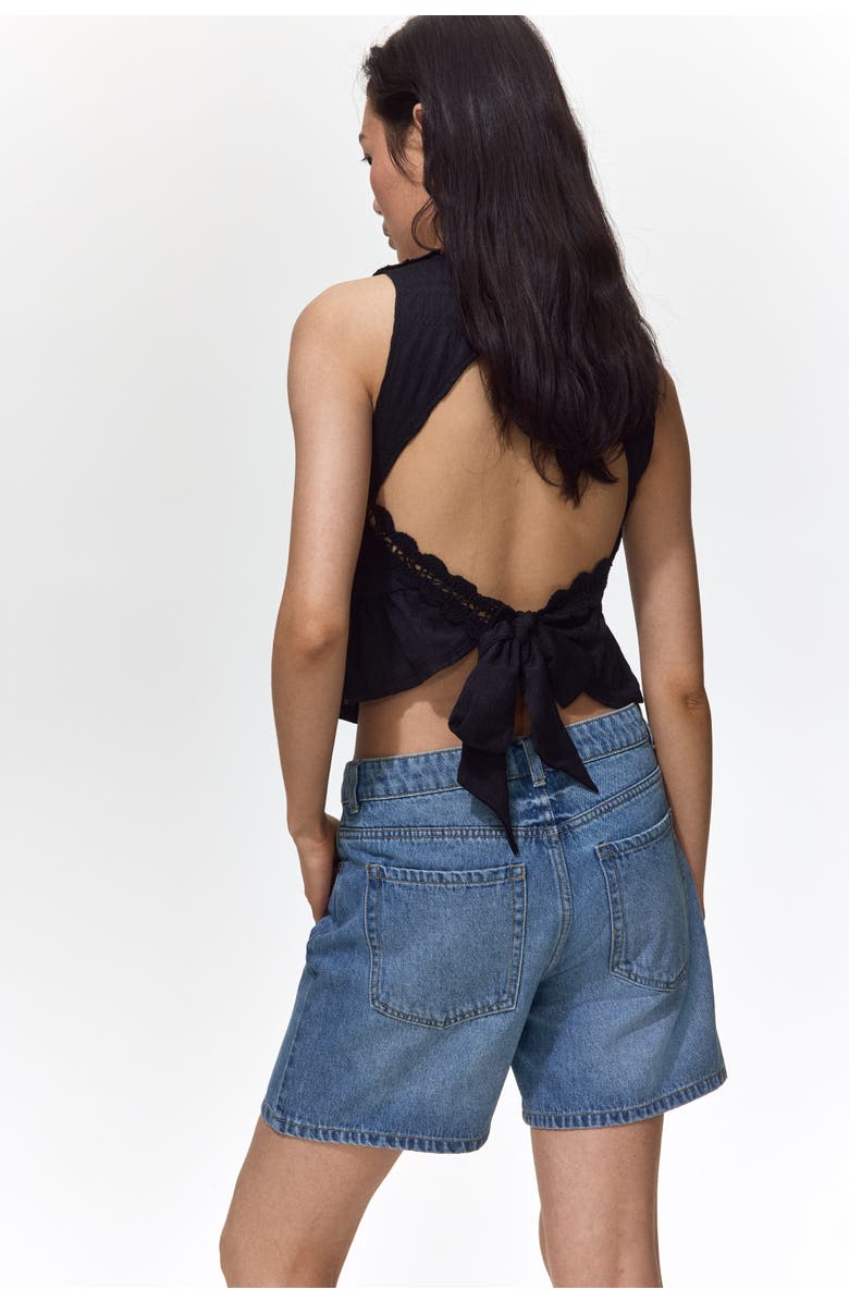 H&M Denim Shorts, Alternate, color, Denim Blue