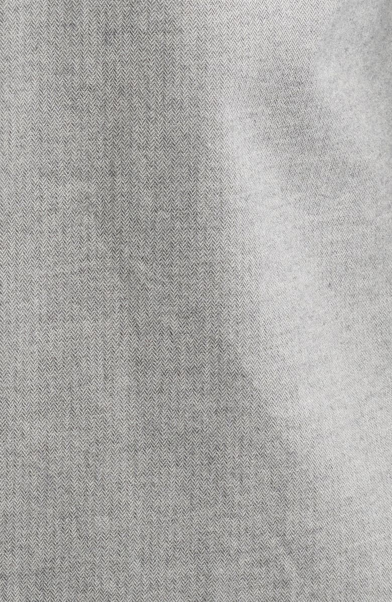 UNTUCKit Hemsworth Flannel Twill Button-Up Shirt, Alternate, color, Light Grey