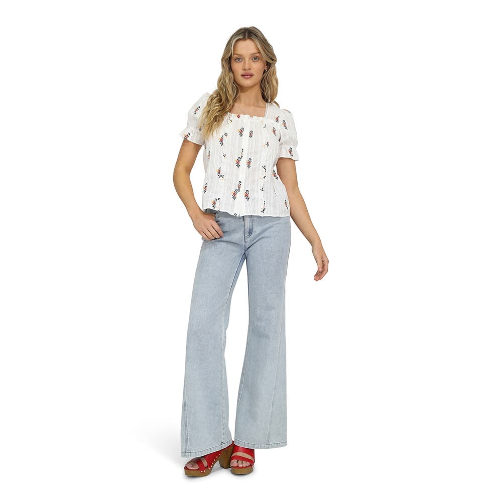 Wild Garden Floral Blouse - image 2