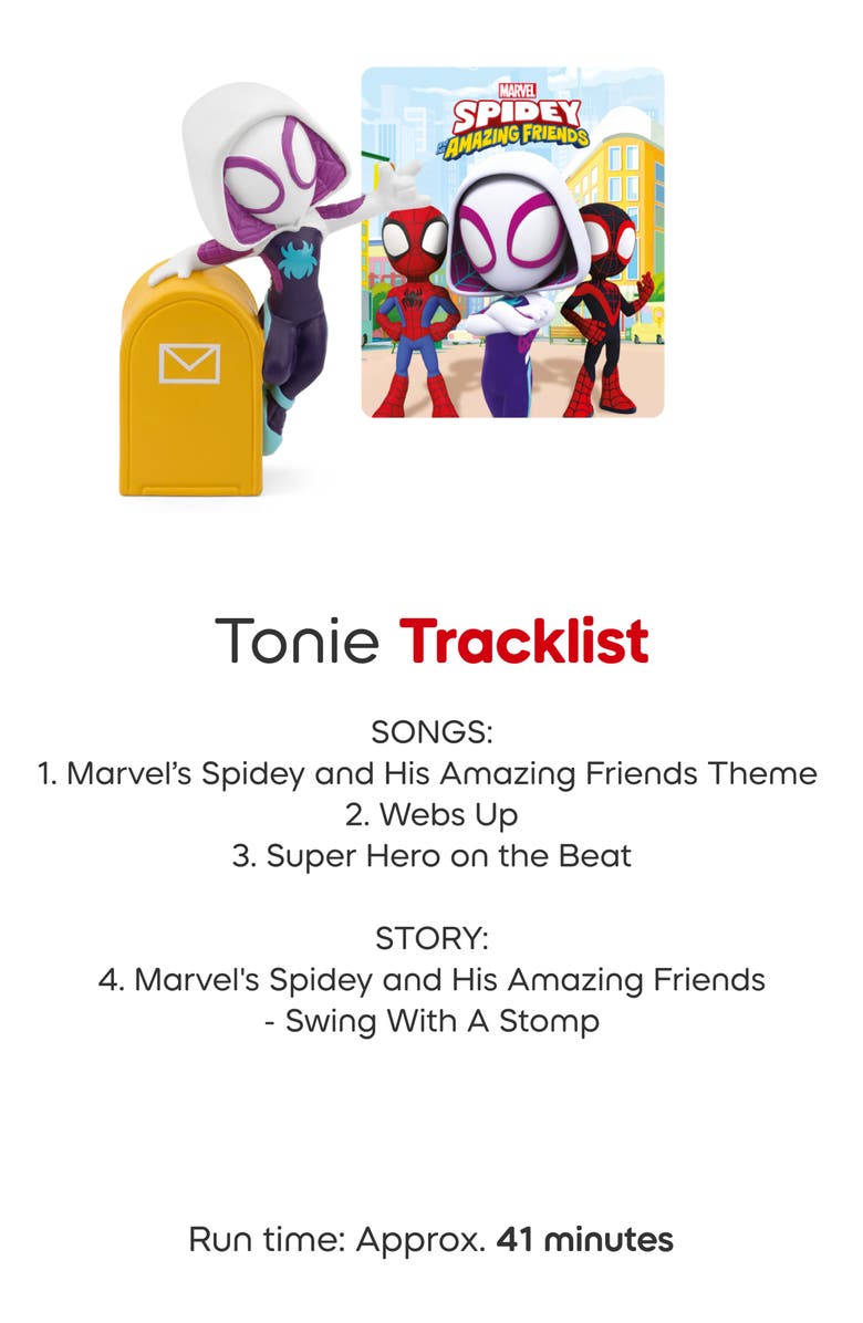 tonies Spidey & Friends Tonie 4-Pack Figurine Playset, Alternate, color, Multi