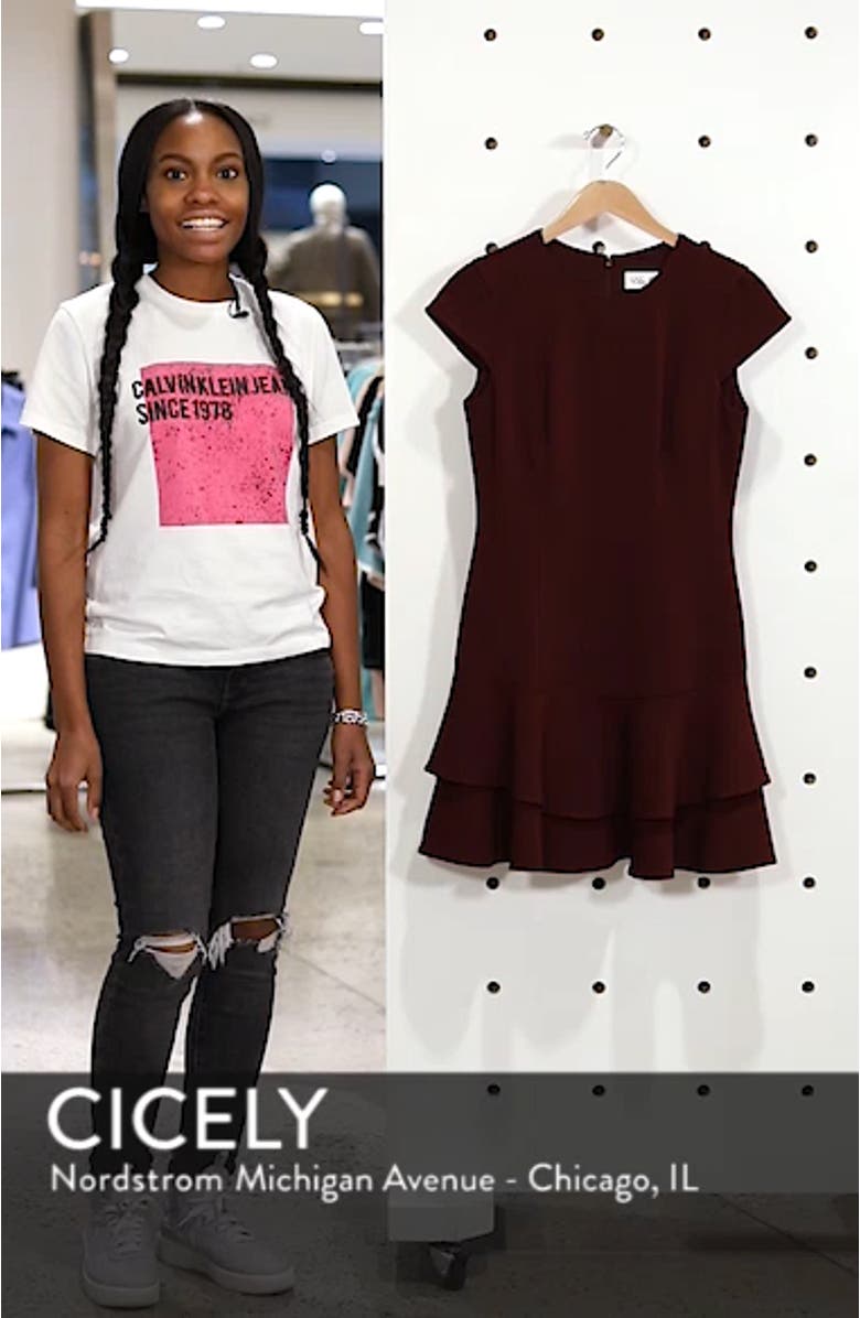 Stretch Crepe Sheath Dress, sales video thumbnail