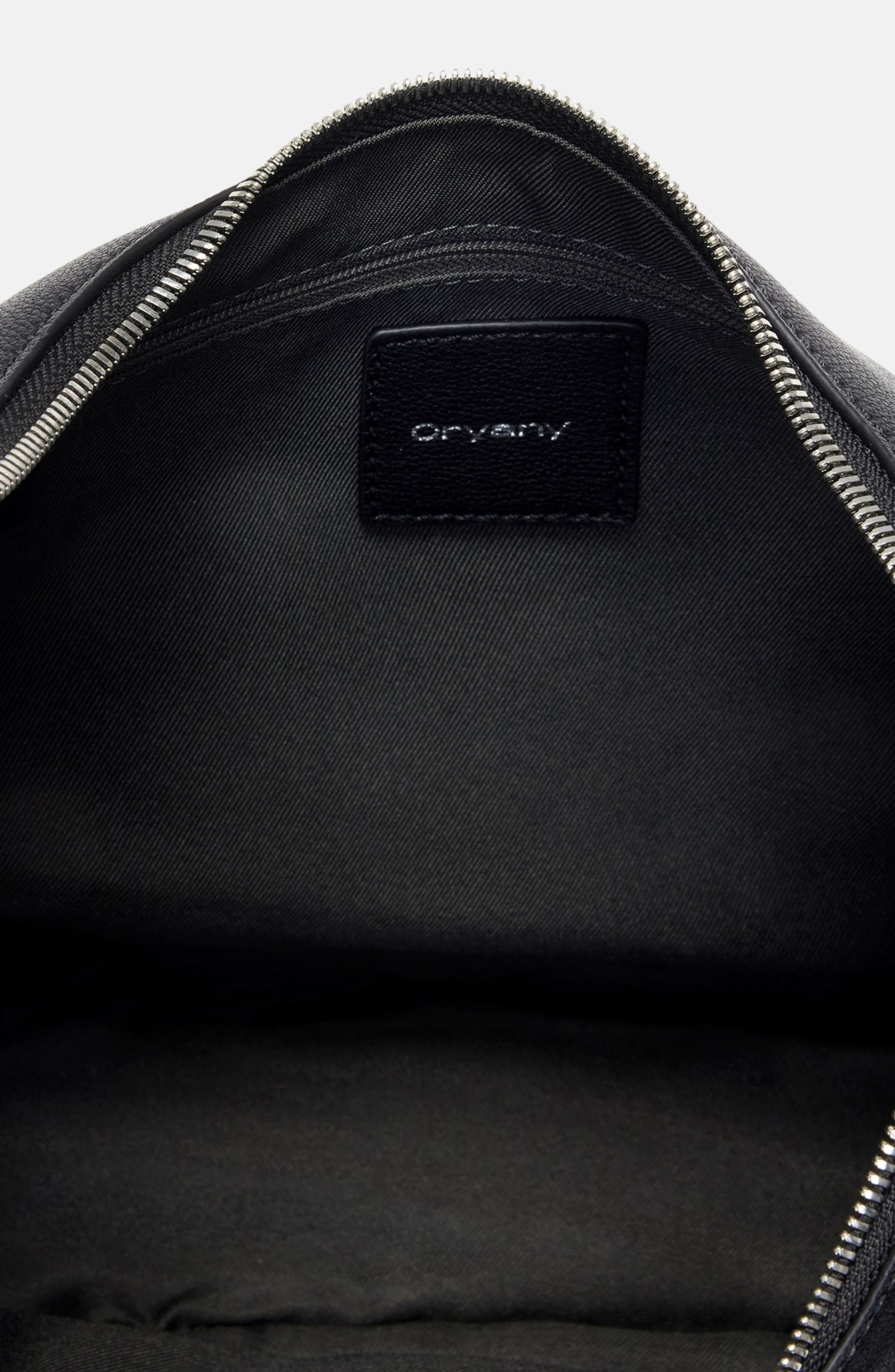 Oryany Lauren Leather Shoulder Bag, Alternate, color, Black