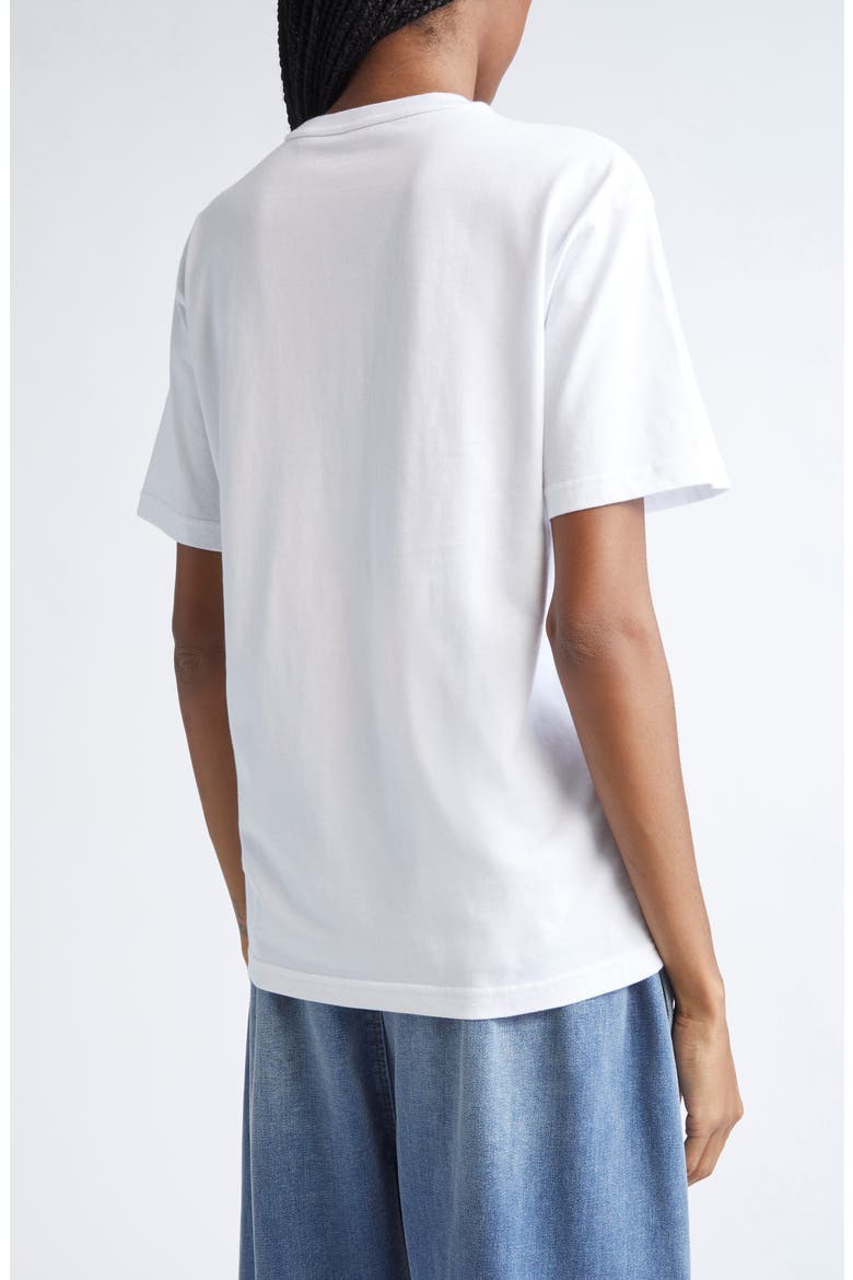Puff Logo Cotton Jersey T-Shirt, Alternate, color, WHITE