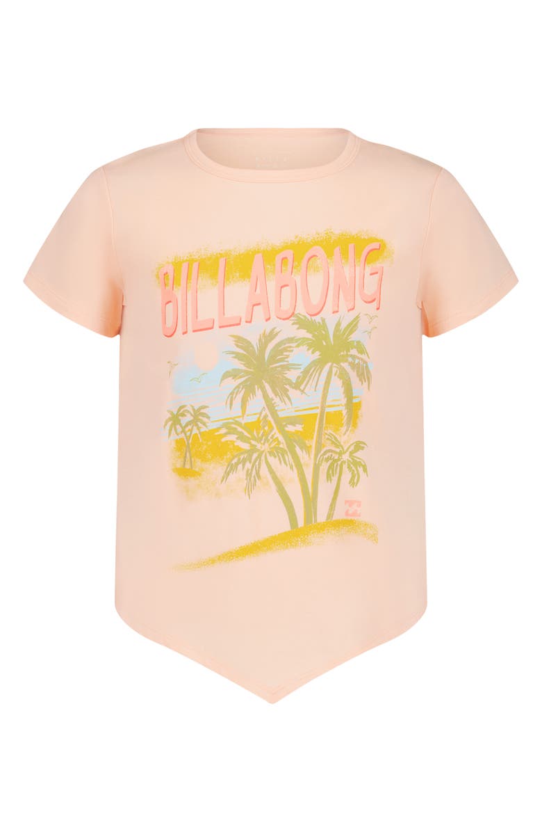 Billabong Kids' Lush Escape Graphic T-Shirt, Main, color, Soft Peach