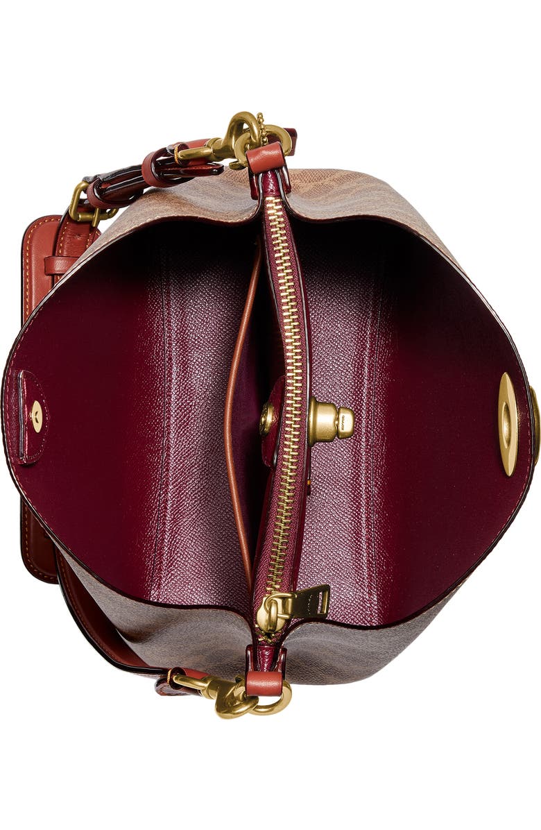 COACH Willow Signature Coated Canvas Shoulder Bag, Alternate, color,