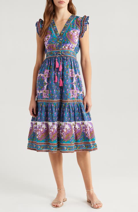 Cotton & Silk Cover-Up Maxi Dress