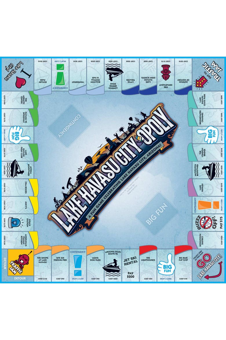 Lake Havasu City Opoly Board Game, Alternate, color, Multicolored