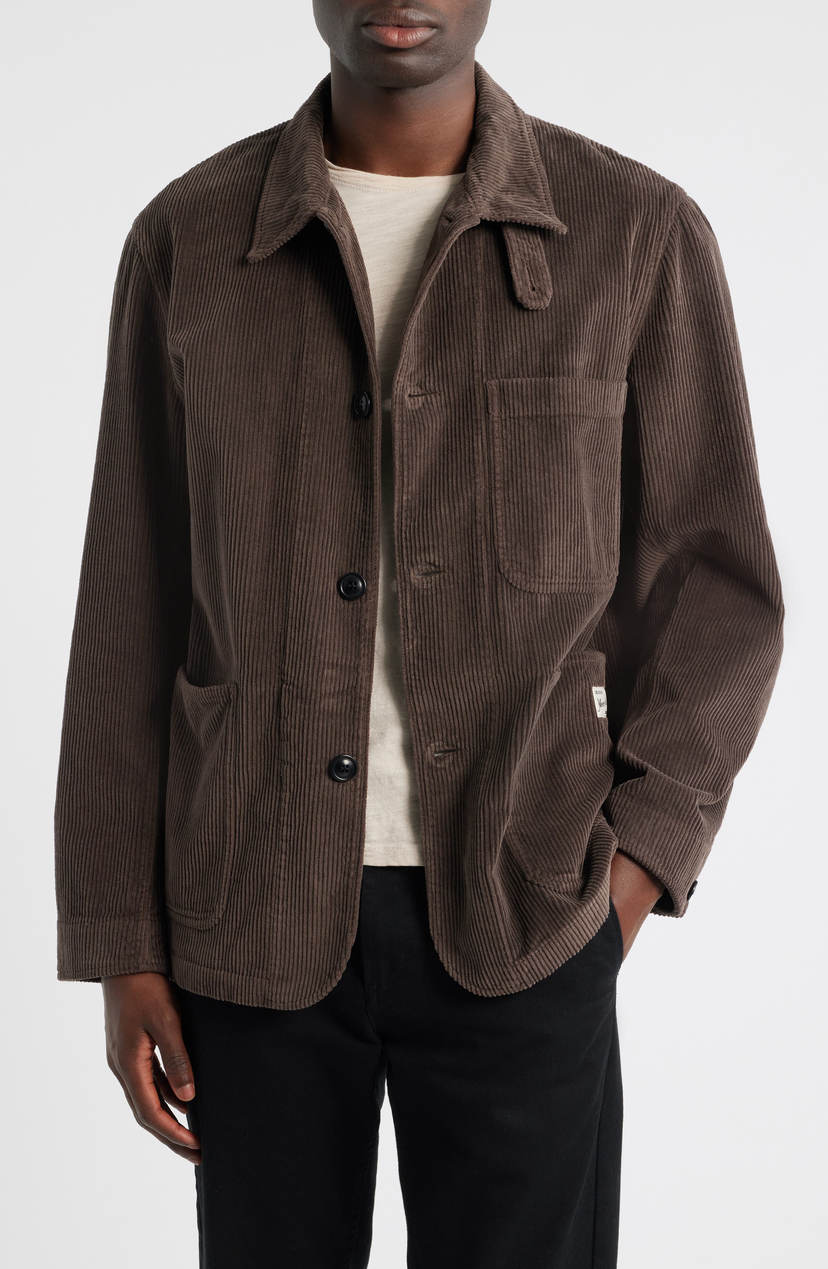 MERZ B SCHWANEN Organic Cotton Corduroy Workwear Jacket