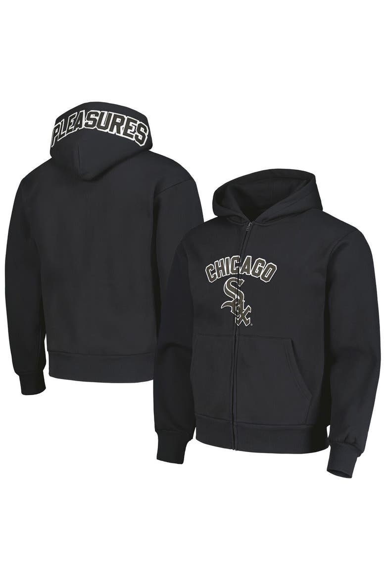 Men's PLEASURES Black Chicago White Sox Opening Day Full-Zip Hoodie, Alternate, color, Black