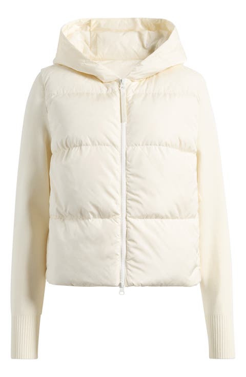 Hybridge Mixed Media 750 Fill Power Down Puffer Jacket