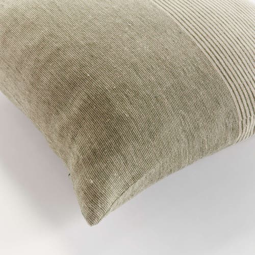 Napa Home & Garden Otis Pinstripe Pillow 24" In Brown