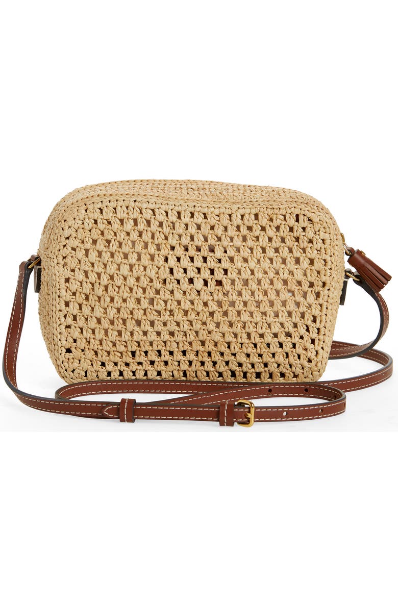 Anya Hindmarch Eyes Raffia Crossbody Bag, Alternate, color,