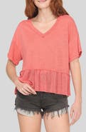 Project Social T Caracas Mixed Texture V-Neck T-Shirt