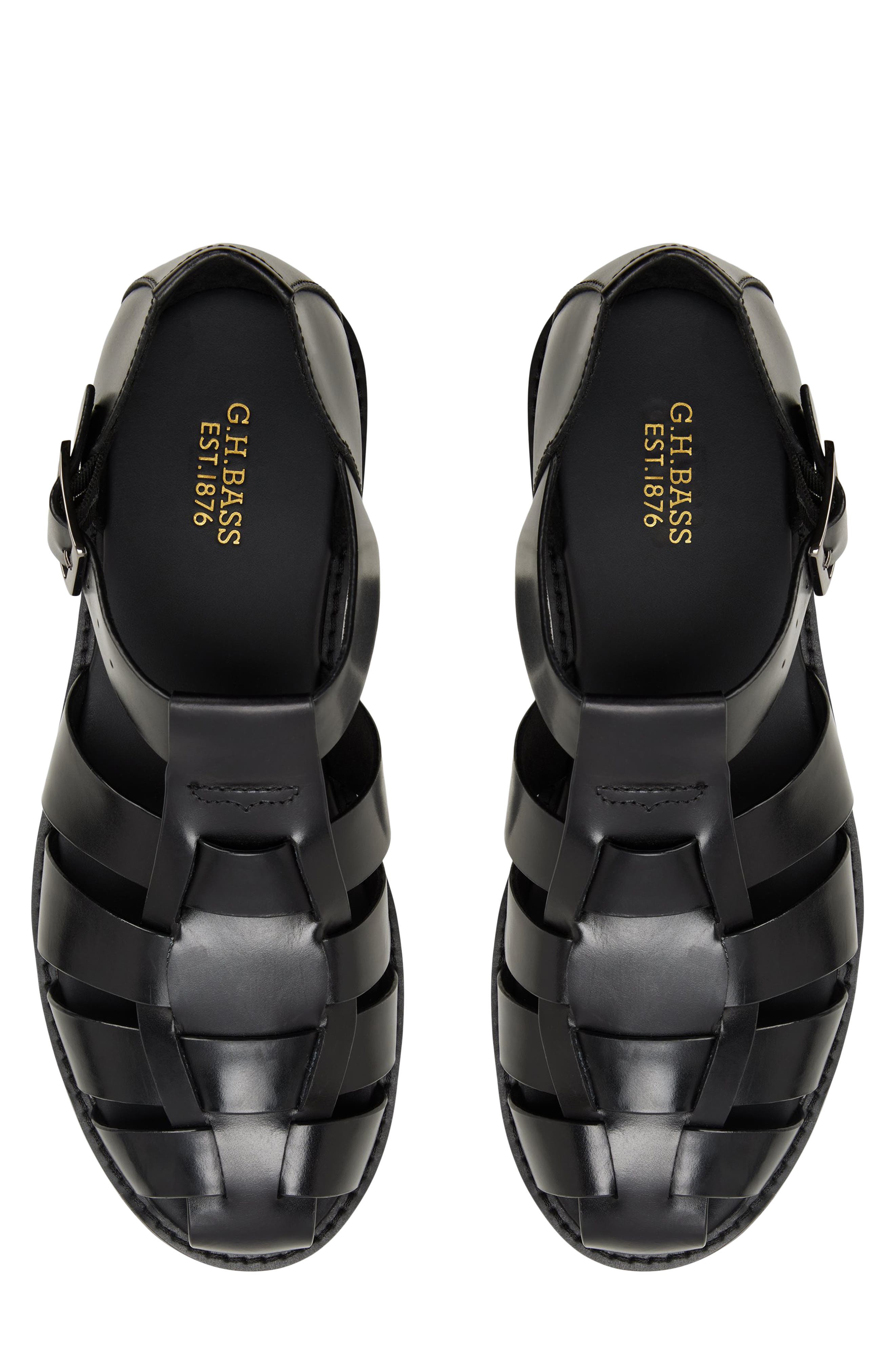 G.H.BASS Reed Fisherman Sandal, Alternate, color, Black