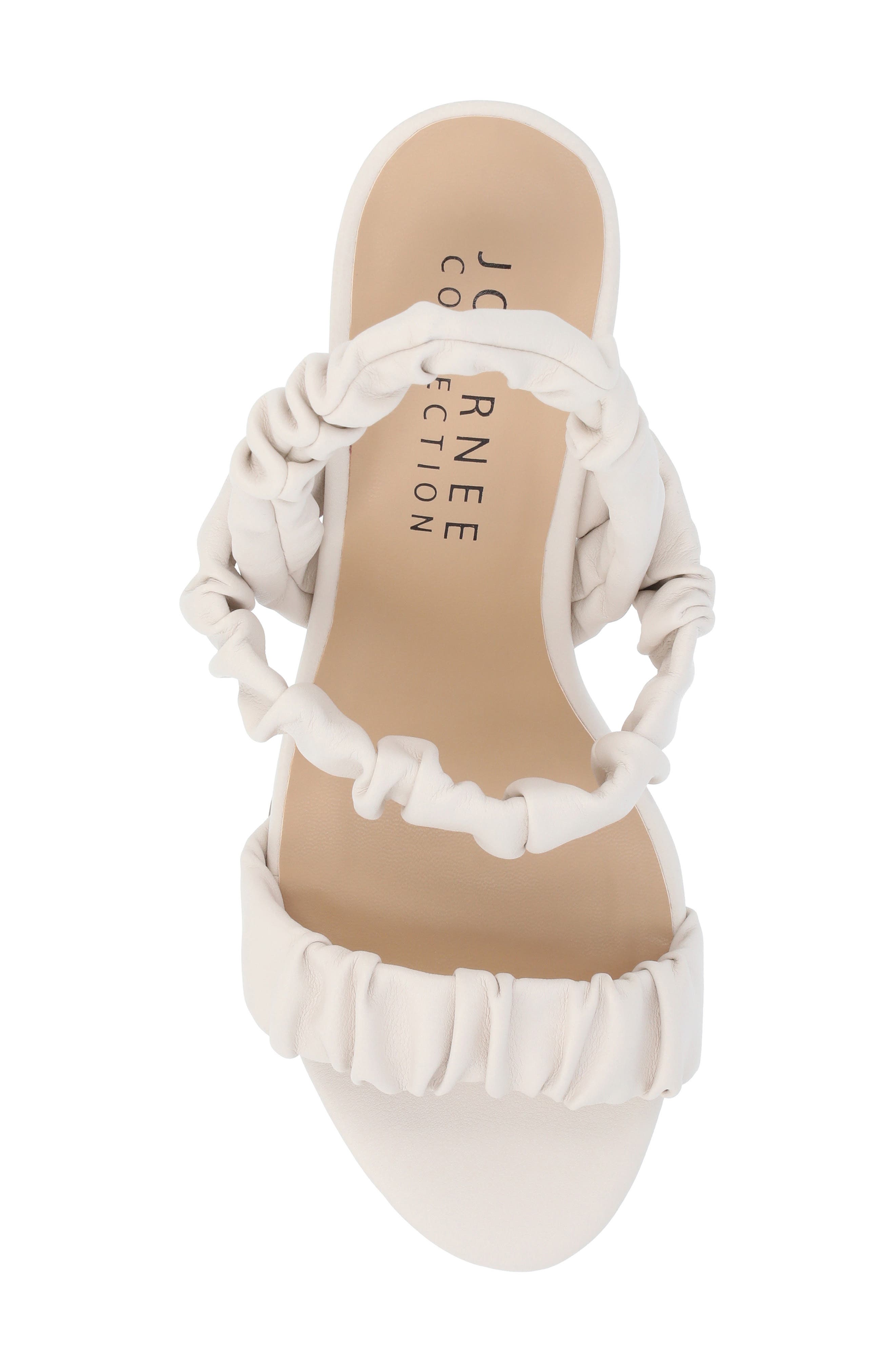 Journee Collection Amaree Slingback Sandal, Alternate, color, Bone