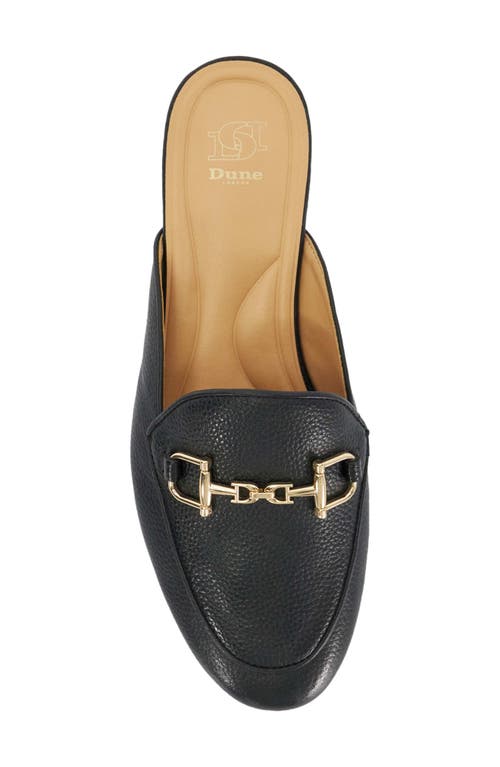 Dune London Glairing Bit Loafer Mule In Black