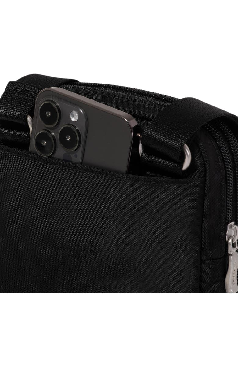 BAGGALLINI Coastal Flip Lock Venture Crossbody, Alternate, color, Black