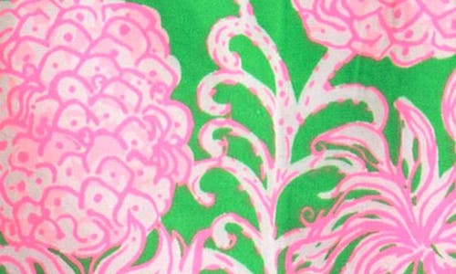 Lilly Pulitzer ® Baby Lilly Cotton Shift Dress With Bloomers In Fauna Green Pineapple