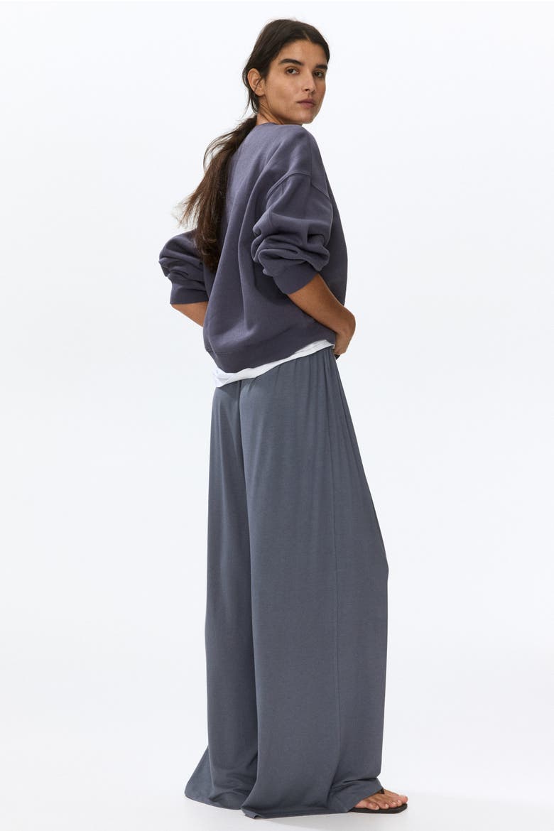 Jersey Drawstring Trousers, Alternate, color, Dark gray