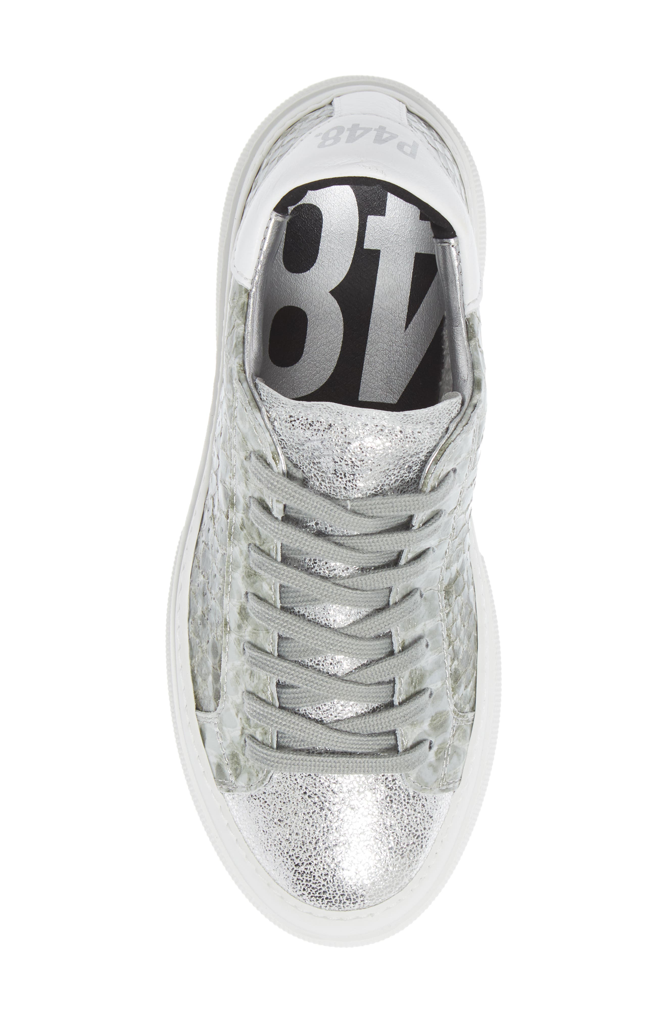 Louise Platform Sneaker, Alternate, color, GREEN SNAKE PRINT