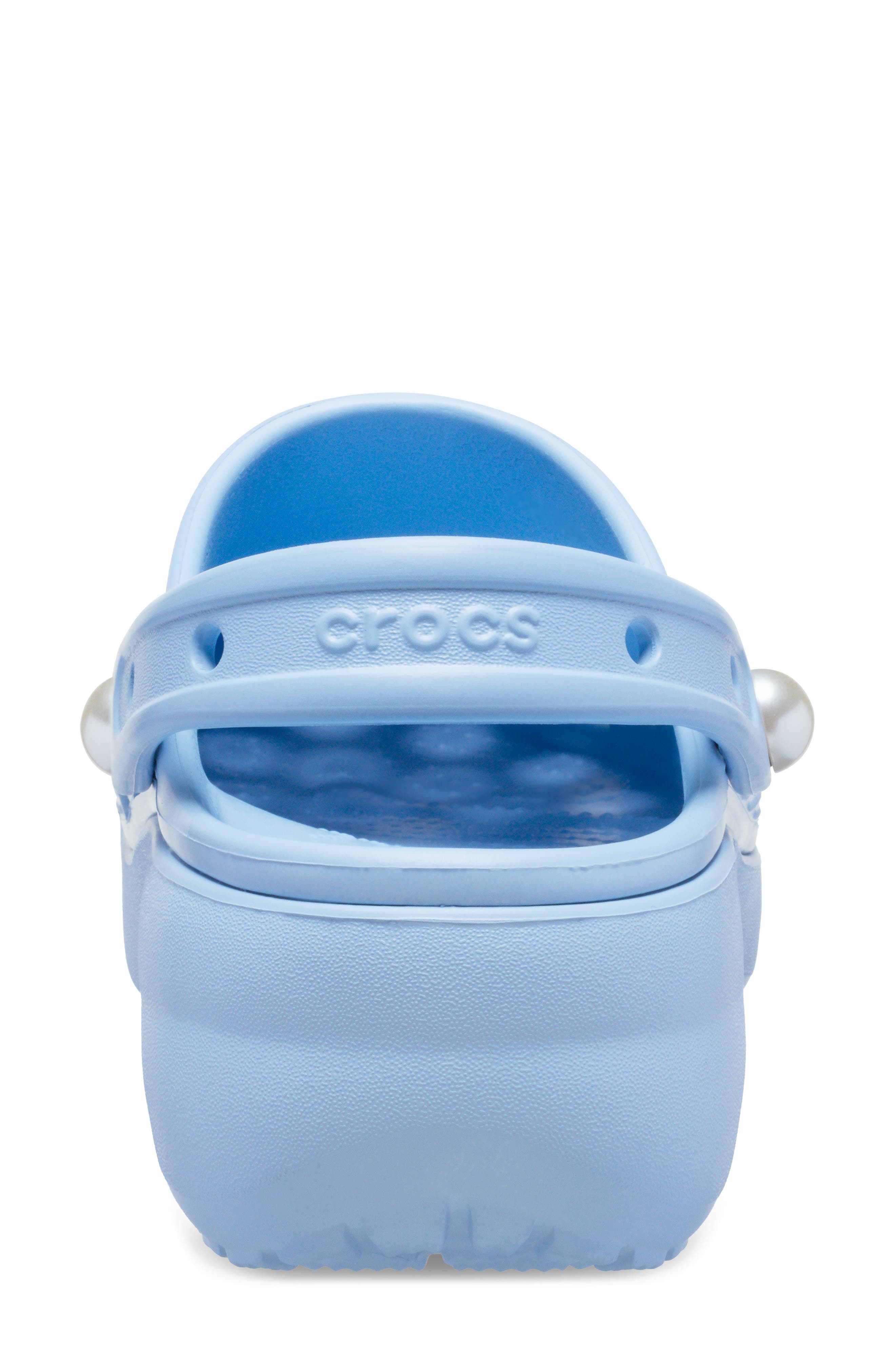 CROCS Faux Pearl Platform Clog, Alternate, color, Blue Calcite
