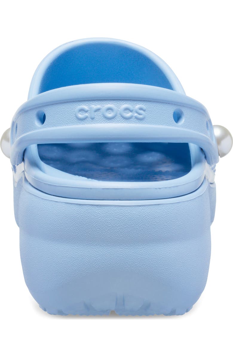 CROCS Faux Pearl Platform Clog, Alternate, color, Blue Calcite
