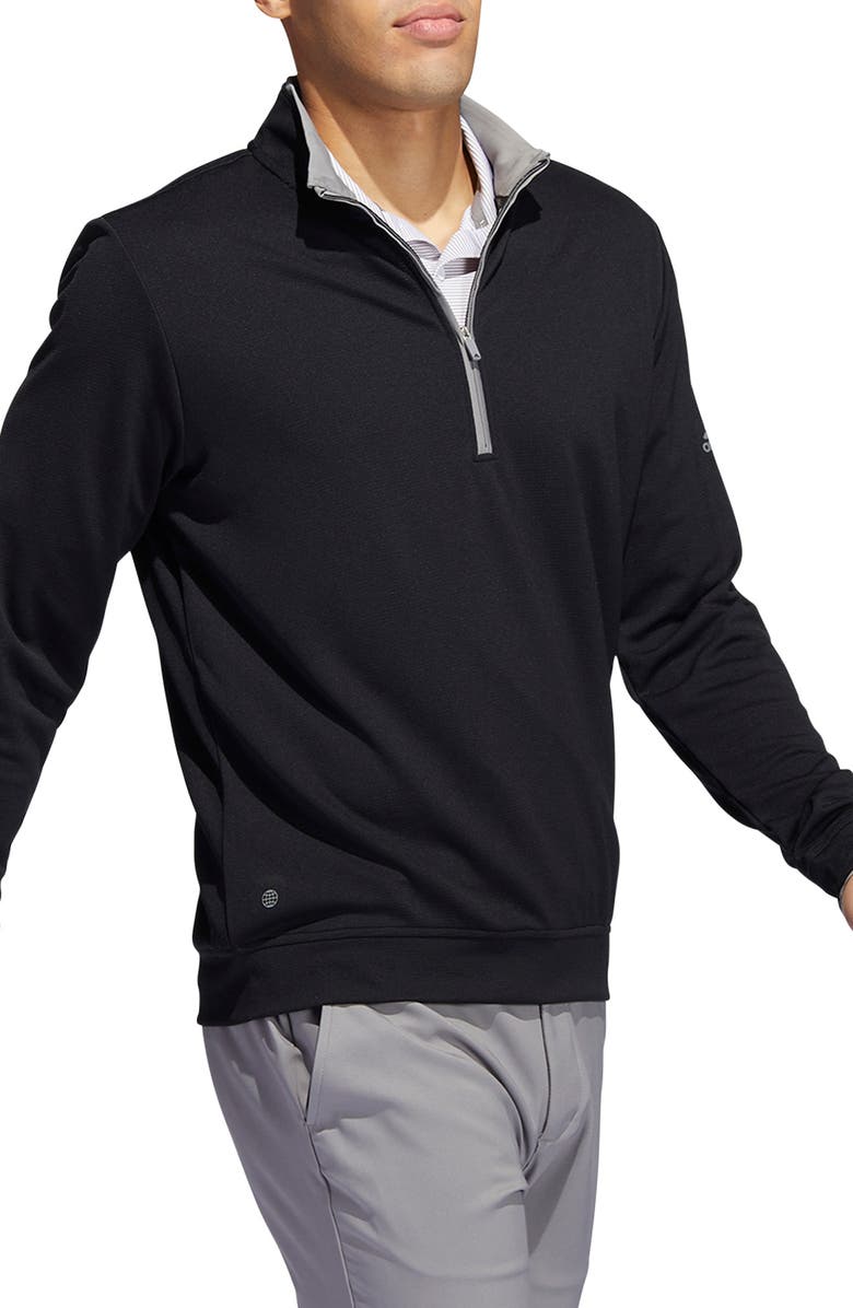 adidas Golf Recycled Polyester Half Zip Pullover, Alternate, color, 