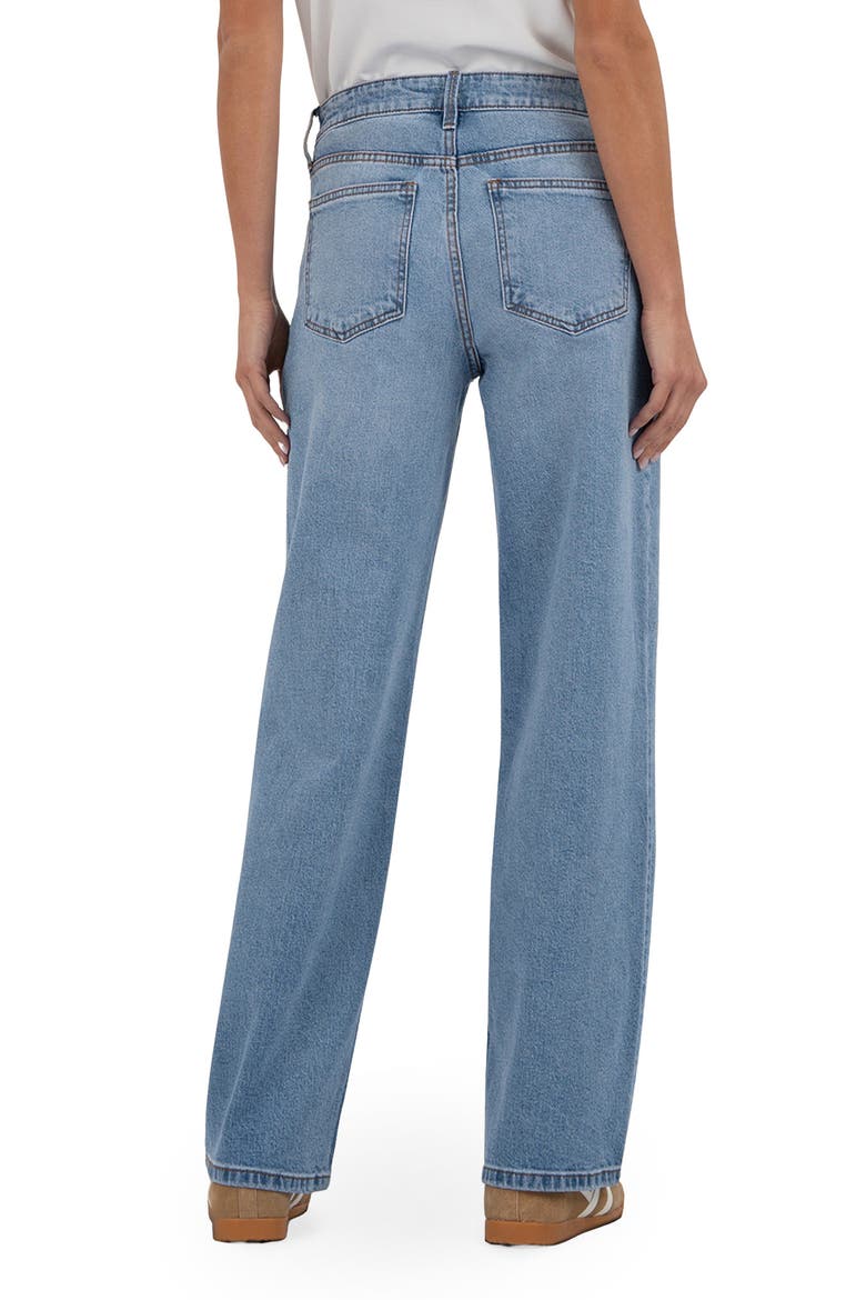Selena Low Rise Baggy Straight Leg Jeans, Alternate, color, BRAVERY