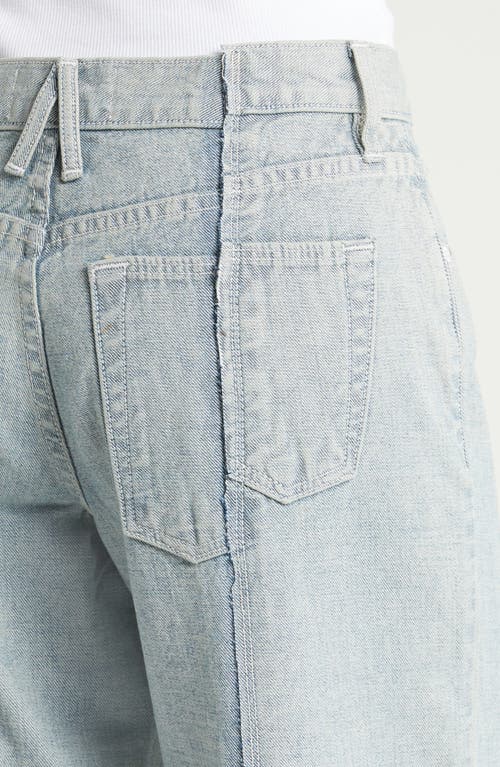 Slvrlake Mica Paneled High Waist Wide Leg Jeans In Ice Reverse