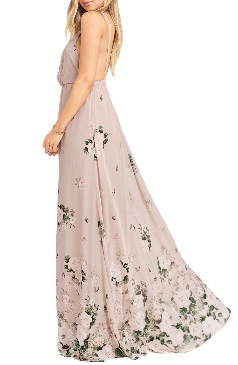 Show Me Your Mumu Amanda Blouson Gown, Alternate, color, 