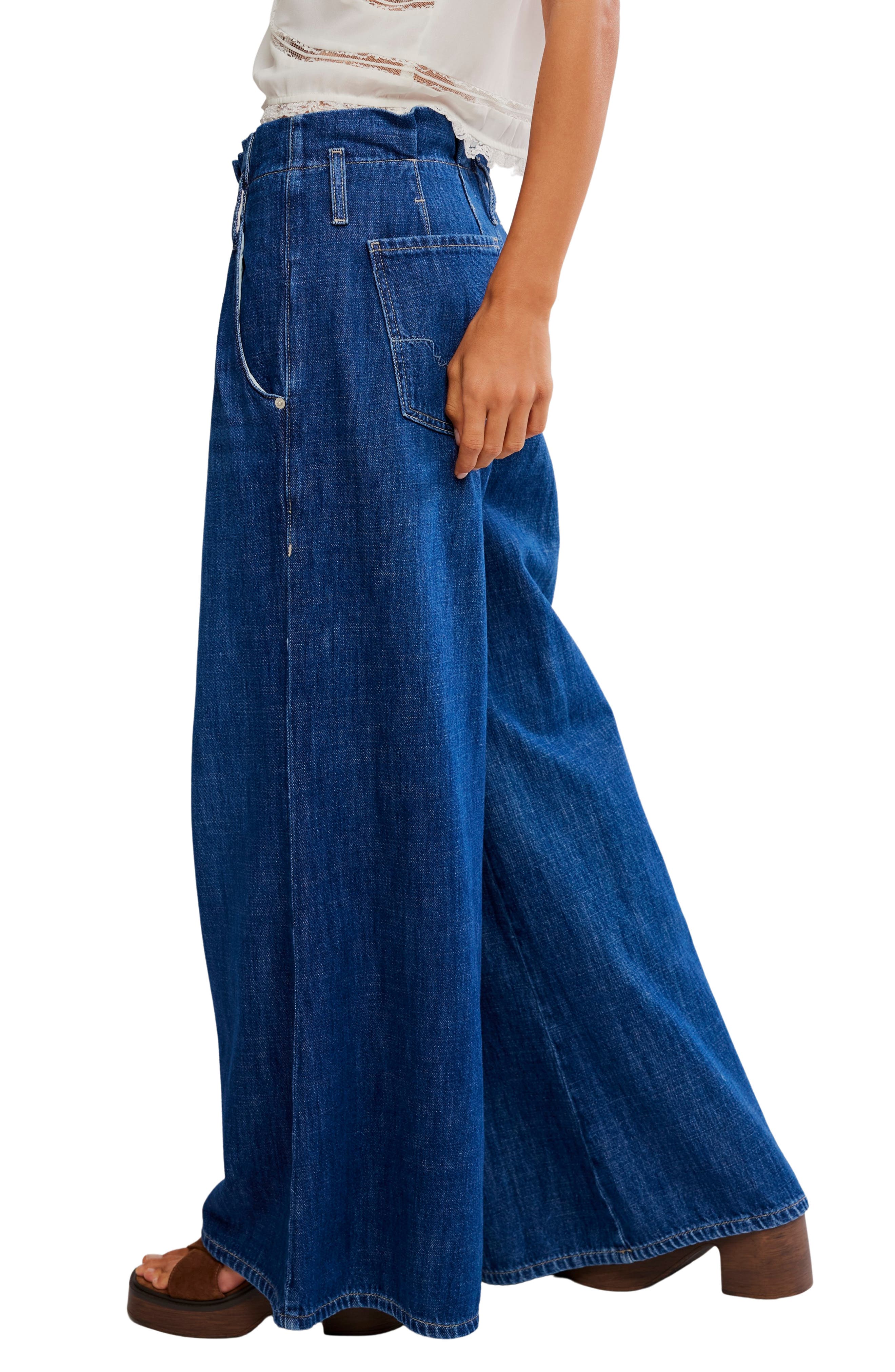 Free People Forager High Waist Superwide Leg Jeans | Nordstrom