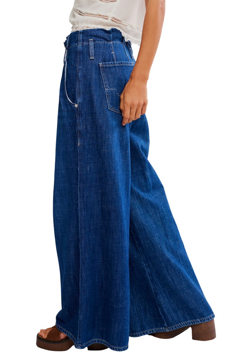 Forager High Waist Superwide Leg Jeans, Alternate, color, NOMAD