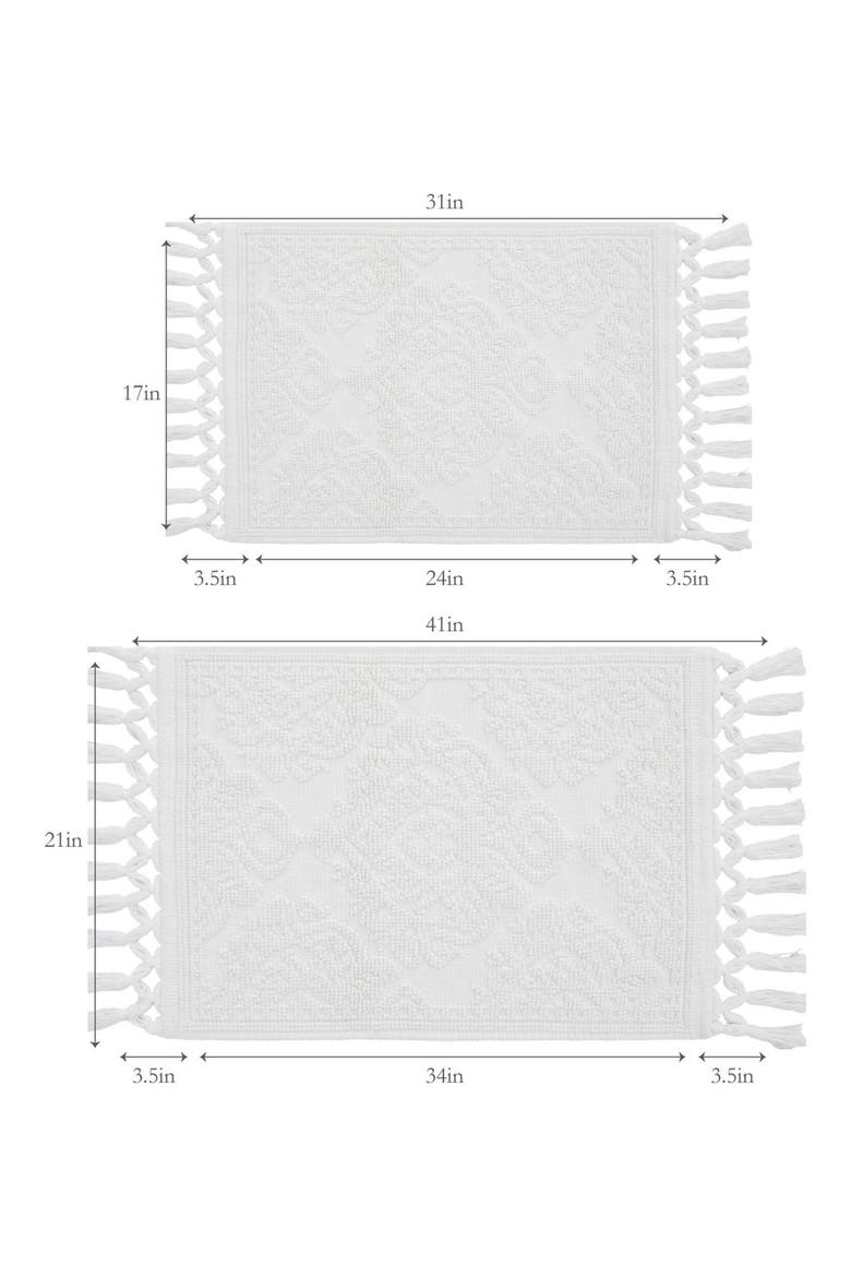 Ricardo 2-Piece Bath Mat Set, Alternate, color, WHITE