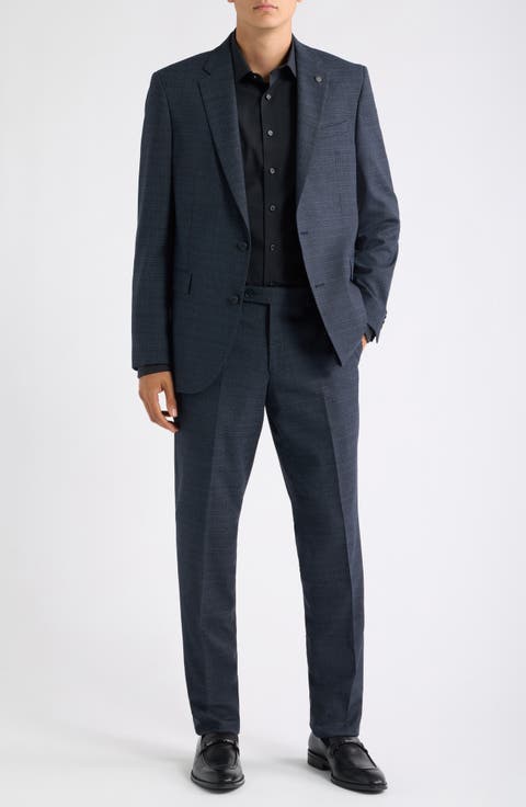 Ross Textured Wool Blend Suit