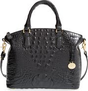 Brahmin Duxbury Croc Embossed Leather Satchel