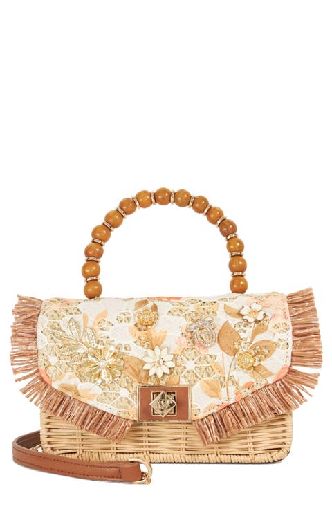 Blooms Raffia Bag