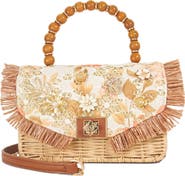 Dune London Blooms Raffia Bag