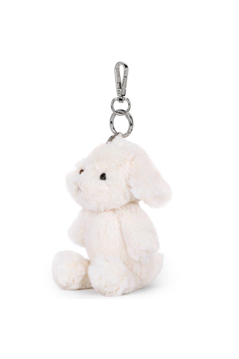 Plush Bag Charm Joyce Cream Dog, Alternate, color, Multicolored