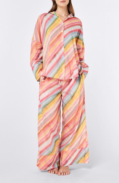 Sophie Stripe Cotton Pajamas