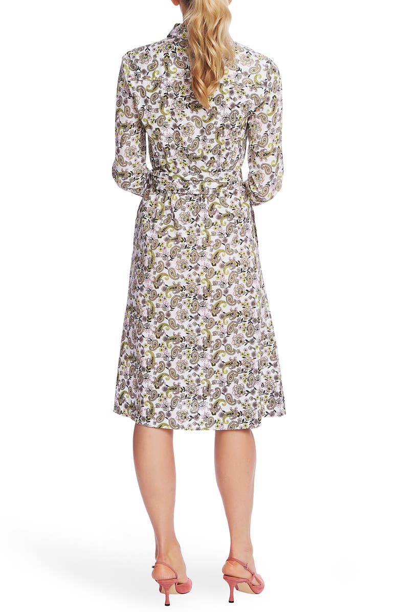 Court & Rowe Garden Paisley Long Sleeve Cotton Shirtdress, Alternate, color, 