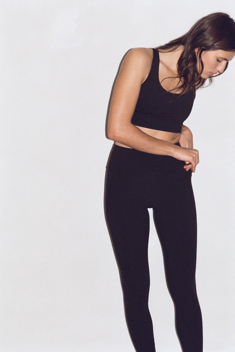 Pocket-detail Sports Leggings With Softmove, Alternate, color, Black