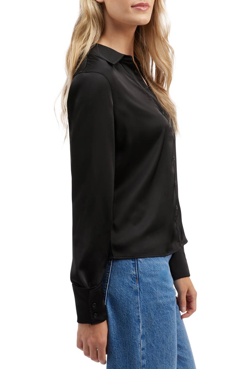 NVLT Satin Button-Up Shirt, Alternate, color, 